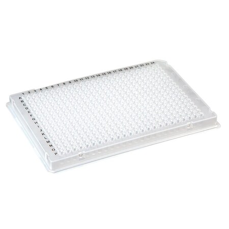 Globe Scientific 384-well PCR plate, A24 single notch, white PK PCR-384-ABIW